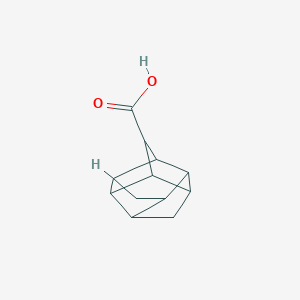 molecular formula C12H14O2 B2712533 Pentacyclo[6.3.0.0^{2,6}.0^{3,10}.0^{5,9}]undecane-4-carboxylic acid CAS No. 115044-28-5