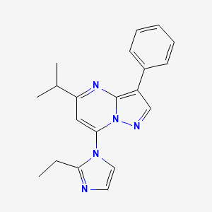 7-(2-ethyl-1H-imidazol-1-yl)-5-isopropyl-3-phenylpyrazolo[1,5-a]pyrimidine