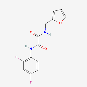 molecular formula C13H10F2N2O3 B2712605 N1-(2,4-difluorophenyl)-N2-(furan-2-ylmethyl)oxalamide CAS No. 838882-83-0
