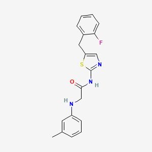 molecular formula C19H18FN3OS B2712627 N-(5-(2-fluorobenzyl)thiazol-2-yl)-2-(m-tolylamino)acetamide CAS No. 854004-95-8