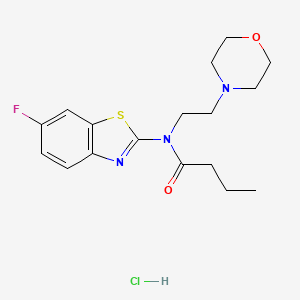 N-(6-fluorobenzo[d]thiazol-2-yl)-N-(2-morpholinoethyl)butyramide hydrochloride