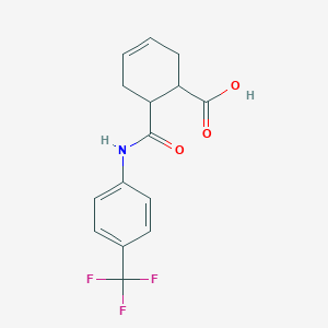 6-{[4-(Trifluoromethyl)anilino]carbonyl}-3-cyclohexene-1-carboxylic acid
