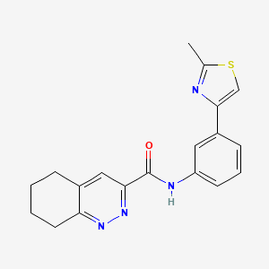 N-[3-(2-Methyl-1,3-thiazol-4-yl)phenyl]-5,6,7,8-tetrahydrocinnoline-3-carboxamide