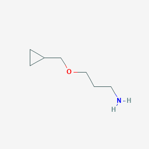 molecular formula C7H15NO B2712690 3-(Cyclopropylmethoxy)propan-1-amine CAS No. 2986-60-9