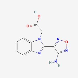 B2712716 [2-(4-Amino-furazan-3-yl)-benzoimidazol-1-yl]-acetic acid CAS No. 296790-01-7