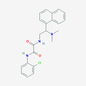molecular formula C22H22ClN3O2 B2712741 N'-(2-chlorophenyl)-N-[2-(dimethylamino)-2-(naphthalen-1-yl)ethyl]ethanediamide CAS No. 941933-60-4