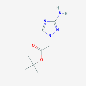 molecular formula C8H14N4O2 B2712744 tert-butyl 2-(3-amino-1H-1,2,4-triazol-1-yl)acetate CAS No. 1247788-39-1