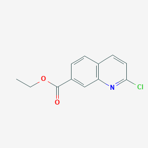 molecular formula C12H10ClNO2 B2712834 Ethyl 2-chloroquinoline-7-carboxylate CAS No. 1374258-79-3