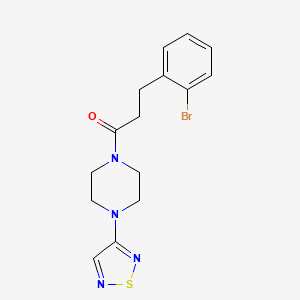 1-(4-(1,2,5-Thiadiazol-3-yl)piperazin-1-yl)-3-(2-bromophenyl)propan-1-one
