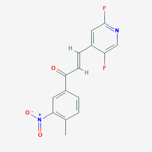 (E)-3-(2,5-Difluoropyridin-4-yl)-1-(4-methyl-3-nitrophenyl)prop-2-en-1-one