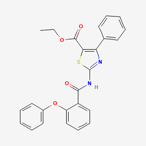 Ethyl 2-[(2-phenoxybenzoyl)amino]-4-phenyl-1,3-thiazole-5-carboxylate