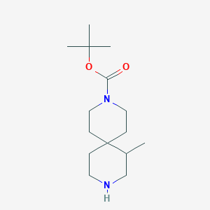 Tert-butyl 11-methyl-3,9-diazaspiro[5.5]undecane-3-carboxylate