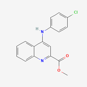 Methyl 4-[(4-chlorophenyl)amino]quinoline-2-carboxylate