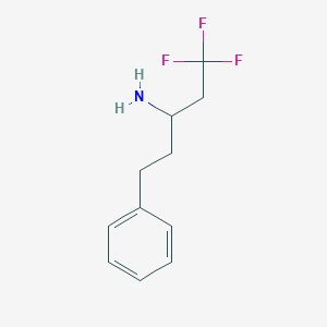 1,1,1-Trifluoro-5-phenylpentan-3-amine