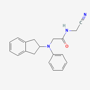 N-(cyanomethyl)-2-[N-(2,3-dihydro-1H-inden-2-yl)anilino]acetamide