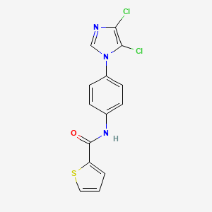 N-[4-(4,5-dichloroimidazol-1-yl)phenyl]thiophene-2-carboxamide