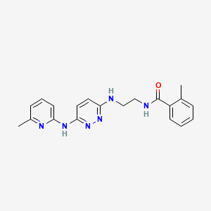 2-methyl-N-(2-((6-((6-methylpyridin-2-yl)amino)pyridazin-3-yl)amino)ethyl)benzamide