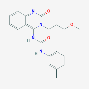 1-[3-(3-Methoxypropyl)-2-oxoquinazolin-4-yl]-3-(3-methylphenyl)urea