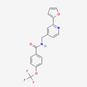 N-((2-(furan-2-yl)pyridin-4-yl)methyl)-4-(trifluoromethoxy)benzamide