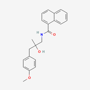 N-(2-hydroxy-3-(4-methoxyphenyl)-2-methylpropyl)-1-naphthamide