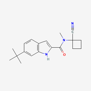 6-tert-butyl-N-(1-cyanocyclobutyl)-N-methyl-1H-indole-2-carboxamide