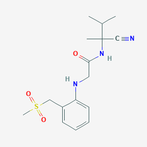 N-(1-cyano-1,2-dimethylpropyl)-2-{[2-(methanesulfonylmethyl)phenyl]amino}acetamide
