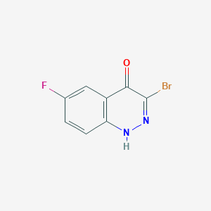 molecular formula C8H4BrFN2O B2712962 3-Bromo-6-fluorocinnolin-4(1H)-one CAS No. 1443286-81-4