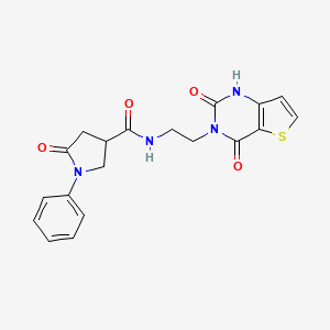 N-(2-(2,4-dioxo-1,2-dihydrothieno[3,2-d]pyrimidin-3(4H)-yl)ethyl)-5-oxo-1-phenylpyrrolidine-3-carboxamide