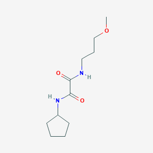 molecular formula C11H20N2O3 B2712969 N'-cyclopentyl-N-(3-methoxypropyl)ethanediamide CAS No. 331863-74-2