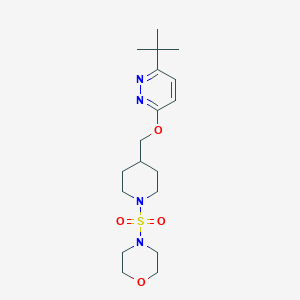 4-[4-[(6-Tert-butylpyridazin-3-yl)oxymethyl]piperidin-1-yl]sulfonylmorpholine
