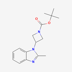 molecular formula C16H21N3O2 B2712972 tert-butyl 3-(2-methyl-1H-1,3-benzodiazol-1-yl)azetidine-1-carboxylate CAS No. 2380180-19-6