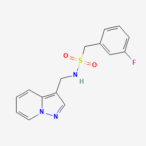 1-(3-fluorophenyl)-N-(pyrazolo[1,5-a]pyridin-3-ylmethyl)methanesulfonamide