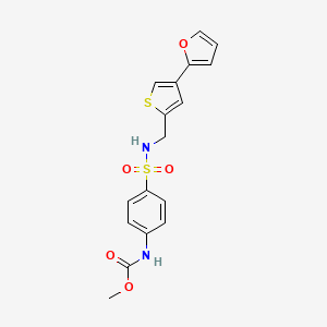 Methyl N-[4-[[4-(furan-2-yl)thiophen-2-yl]methylsulfamoyl]phenyl]carbamate