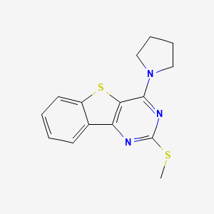2-(Methylsulfanyl)-4-(1-pyrrolidinyl)[1]benzothieno[3,2-d]pyrimidine