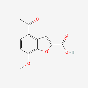 4-Acetyl-7-methoxy-1-benzofuran-2-carboxylic acid