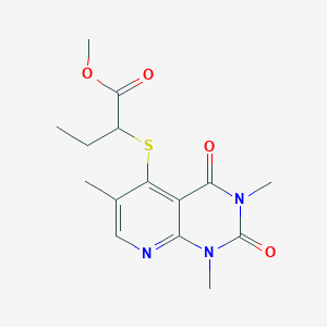 Methyl 2-((1,3,6-trimethyl-2,4-dioxo-1,2,3,4-tetrahydropyrido[2,3-d]pyrimidin-5-yl)thio)butanoate