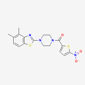 B2713032 (4-(4,5-Dimethylbenzo[d]thiazol-2-yl)piperazin-1-yl)(5-nitrothiophen-2-yl)methanone CAS No. 898351-29-6