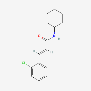 molecular formula C15H18ClNO B2713036 (2E)-3-(2-chlorophenyl)-N-cyclohexylprop-2-enamide CAS No. 124525-31-1