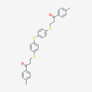 1-(4-Methylphenyl)-3-({4-[(4-{[3-(4-methylphenyl)-3-oxopropyl]sulfanyl}phenyl)sulfanyl]phenyl}sulfanyl)-1-propanone