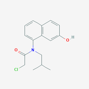 2-Chloro-N-(7-hydroxynaphthalen-1-yl)-N-(2-methylpropyl)acetamide