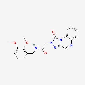 molecular formula C20H19N5O4 B2713047 N-(2,3-dimethoxybenzyl)-2-(1-oxo-[1,2,4]triazolo[4,3-a]quinoxalin-2(1H)-yl)acetamide CAS No. 1031937-33-3