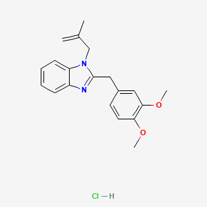 2-(3,4-dimethoxybenzyl)-1-(2-methylallyl)-1H-benzo[d]imidazole hydrochloride