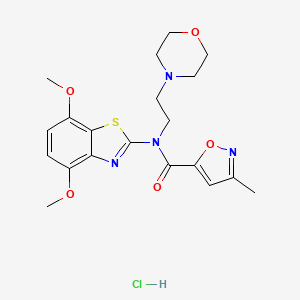 N-(4,7-dimethoxybenzo[d]thiazol-2-yl)-3-methyl-N-(2-morpholinoethyl)isoxazole-5-carboxamide hydrochloride