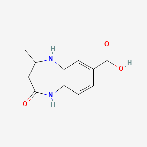 4-methyl-2-oxo-2,3,4,5-tetrahydro-1H-1,5-benzodiazepine-7-carboxylic acid