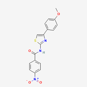 N-[4-(4-methoxyphenyl)-1,3-thiazol-2-yl]-4-nitrobenzamide