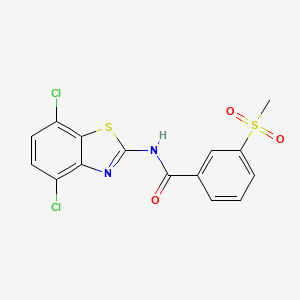N-(4,7-dichlorobenzo[d]thiazol-2-yl)-3-(methylsulfonyl)benzamide