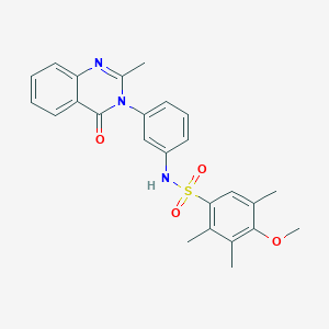 4-methoxy-2,3,5-trimethyl-N-(3-(2-methyl-4-oxoquinazolin-3(4H)-yl)phenyl)benzenesulfonamide