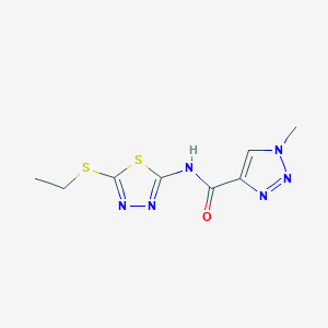 N-(5-(ethylthio)-1,3,4-thiadiazol-2-yl)-1-methyl-1H-1,2,3-triazole-4-carboxamide