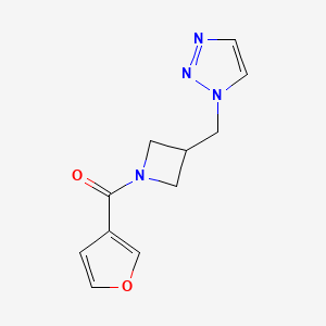 Furan-3-yl-[3-(triazol-1-ylmethyl)azetidin-1-yl]methanone