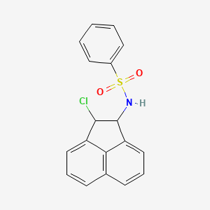N-(2-chloro-1,2-dihydroacenaphthylen-1-yl)benzenesulfonamide